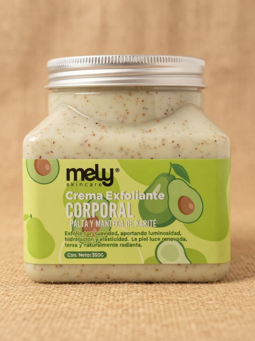 Exfoliante corporal en crema de palta