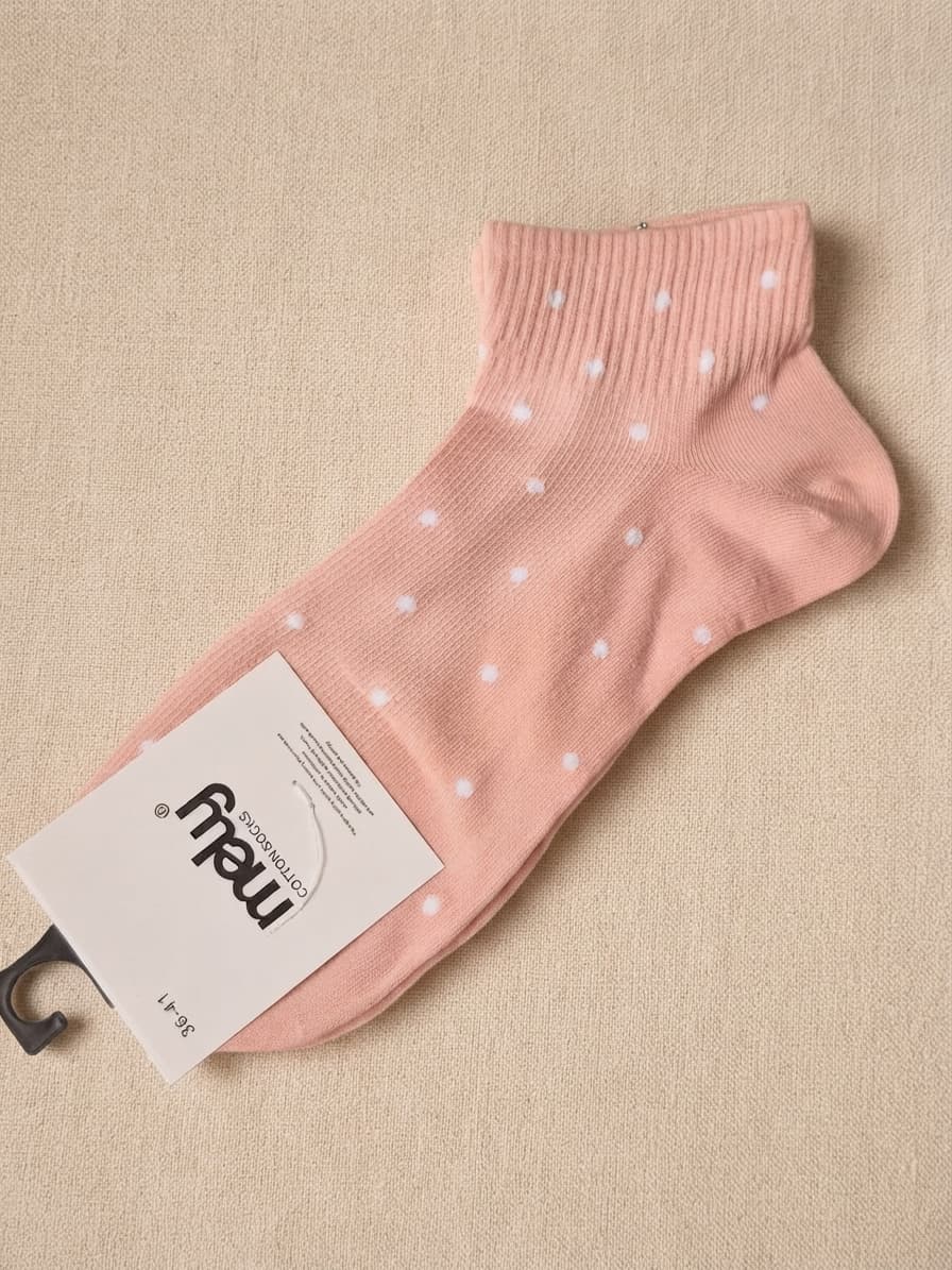 Medias cortas para mujer a lunares