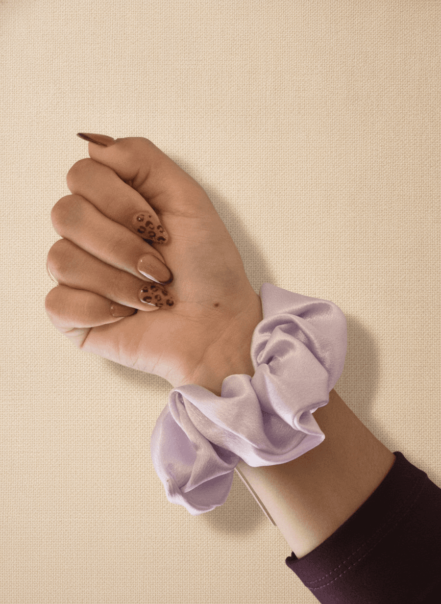 Scrunchies satén claro
