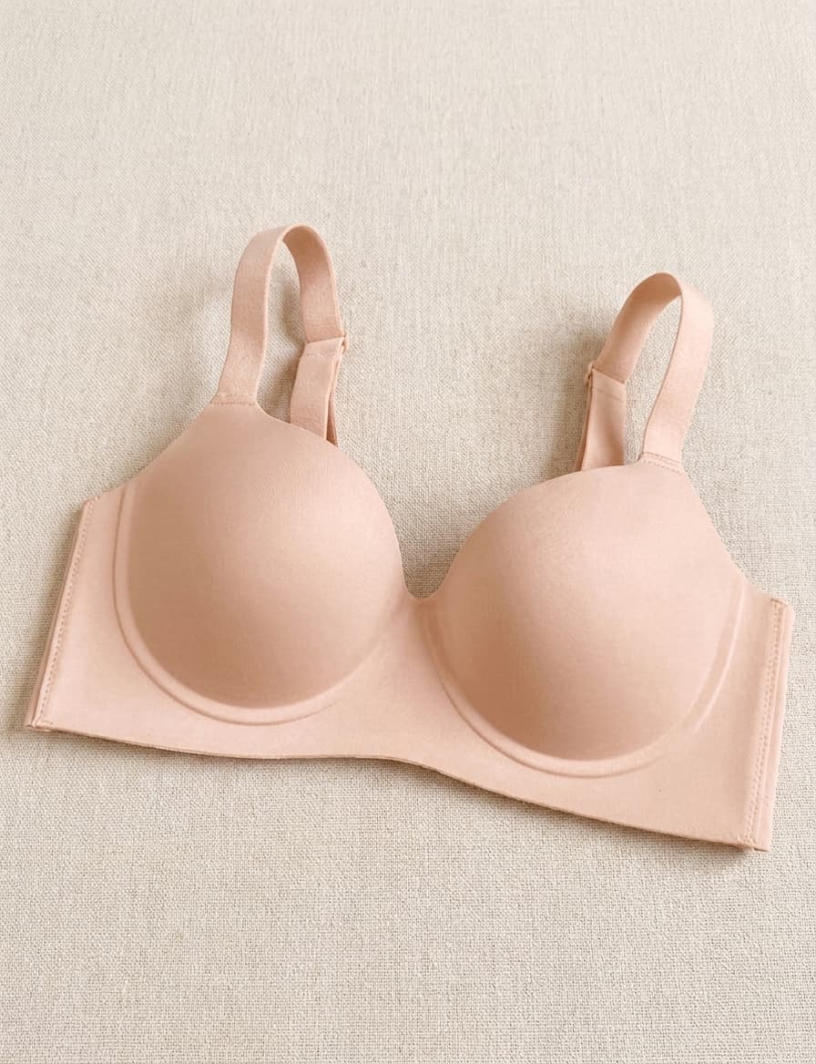 Sujetadores trendy unicolor, sin aros ni costuras, con elevación y soporte