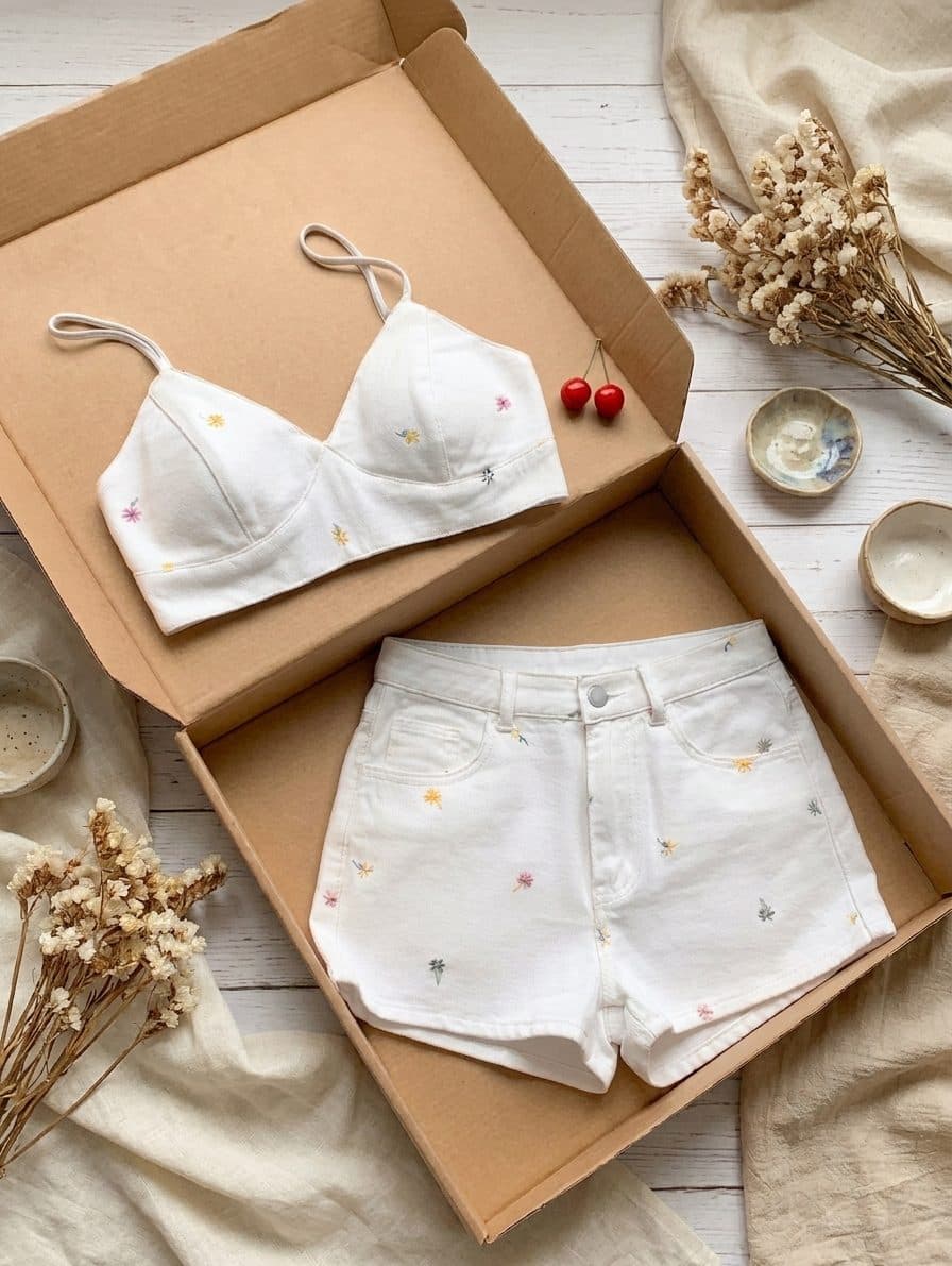 Conjunto Top Y Short Floral
