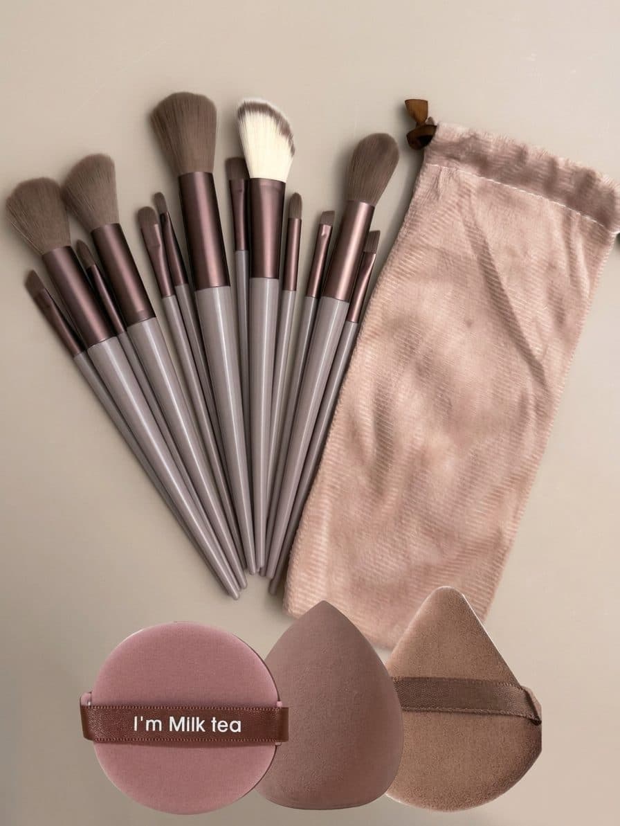 Set De Brochas Y Esponjas