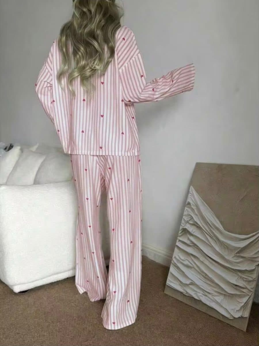 Pijama Rayado Romántico
