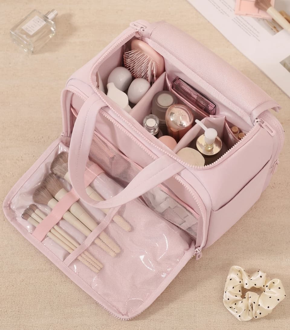 Bolso de maquillaje de gran capacidad