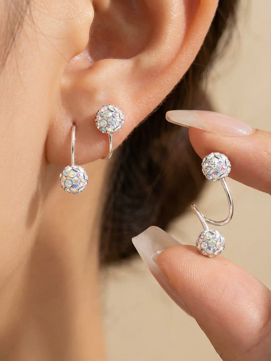 Aros esferas brillantes
